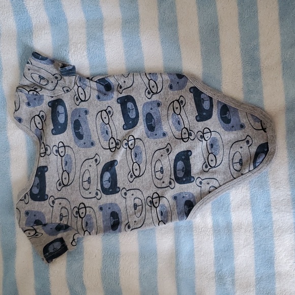 Monkey Bars "bears in glasses" 12m diaper shirt - Picture 2 of 2